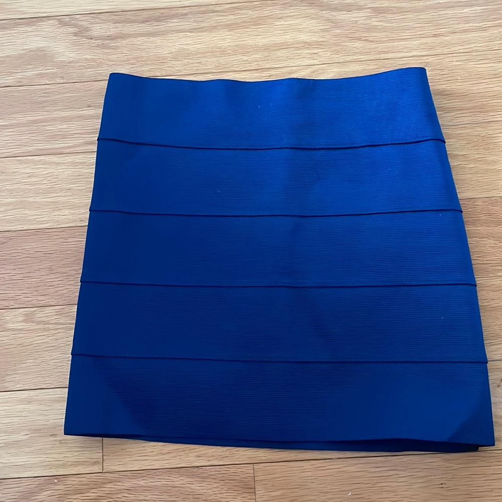 Wink Navy Blue Bandage Skirt. Size XS